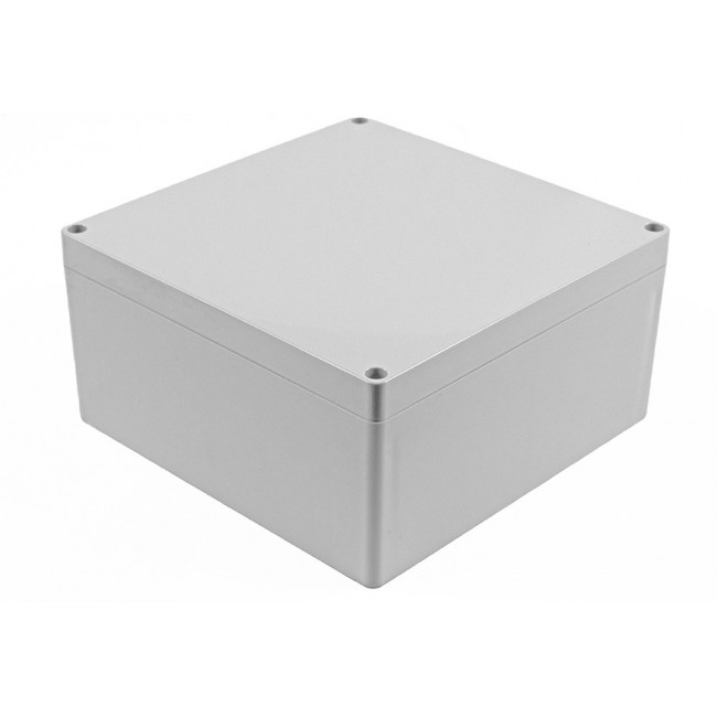 1554WAGY, Enclosures, Boxes, & Cases General Enclosure - Grey/Grey Lid - 7.1 x 7.1 x 3.5in - ABS - N4X