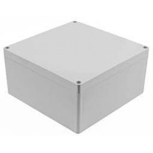 1554WAGY, Enclosures, Boxes, & Cases General Enclosure - Grey/Grey Lid - 7.1 x 7.1 x 3.5in - ABS - N4X