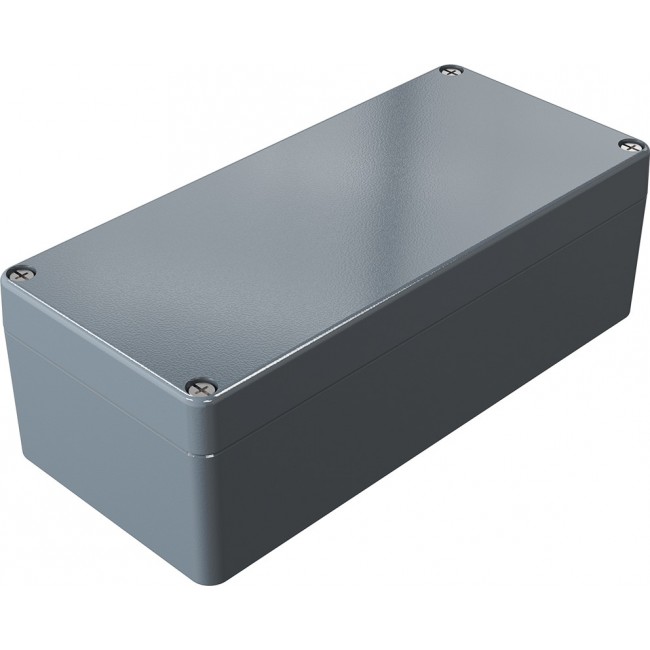 01081806, Aluminium Standard Series Grey Die Cast Aluminium Enclosure, IP66, IK09, Grey Lid, 175 x 80 x 57mm