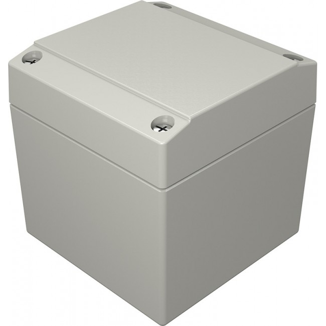 040808080, Aluform Series Grey Die Cast Aluminium Enclosure, IP66, IK09, Grey Lid, 80 x 80 x 81mm