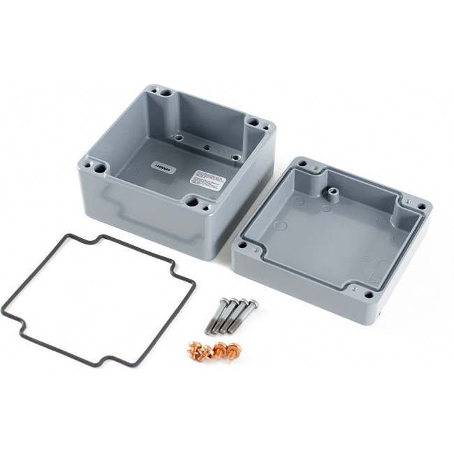 1590Z090GY, 1590Z Series Grey Die Cast Aluminium Alloy General Purpose Enclosure, IP68, 140 x 140 x 91mm