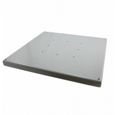 1495XK, Metal, Steel Pedestal Base 18.000" L x 18.000" W x 1.130" H (457.20mm x 457.20mm x 28.70mm) Gray