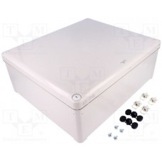 ABS enclosure, (L x W x H) 341 x 291 x 128 mm, light gray (RAL 7035), IP66, NSYTBS342912