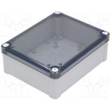 ABS enclosure, (L x W x H) 241 x 194 x 87 mm, light gray (RAL 7035), IP66, NSYTBS24198T