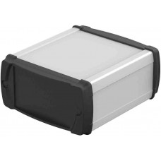 83055100.HMT1 ELPH-EU 1050-0100, BOS-Ecoline Series Aluminum (Anodized) Aluminium General Purpose Enclosure, IP40, Black Lid, 106 x 52 x 100