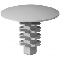 PFP-7-01, Screws & Fasteners Rivet,Barbed,Natural,.25 in Max Hold