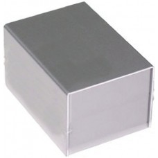 MB10-9-12, MB Series Silver Aluminium Enclosure, Silver Lid, 120 x 100 x 90mm