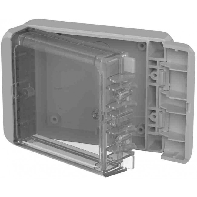 96022145 B 100804 PC-V0-G-7035, Bocube Series Polycarbonate General Purpose Enclosure, IP66, IP68, Flanged, 113 x 80 x 40mm