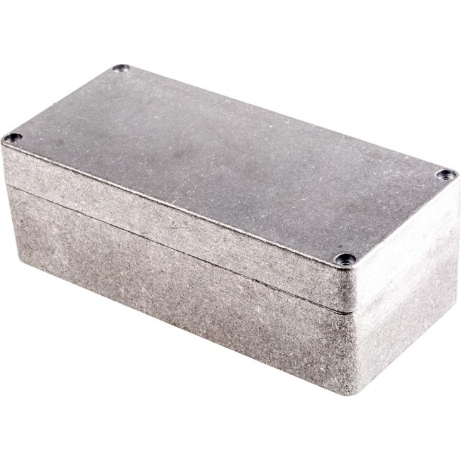 1590Z135, 1590 Series Natural Die Cast Aluminium Enclosure, IP66, IK08, Natural Lid, 175 x 80 x 60mm