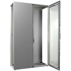 8205000, VX25 Series Sheet Steel Double-Door-Door Floor Standing Enclosure, Opaque Door, IP55, 1200 x 500 x 2000mm