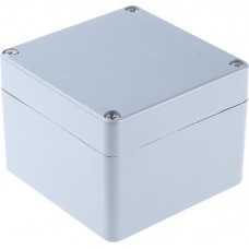 021212090, Polyester Standard Series Grey Glass Fibre Reinforced Polyester Enclosure, IP66, IK08, Grey Lid, 122 x 120 x 90mm