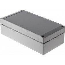 220.104.000, Technobox Series Grey ABS Enclosure, IP66, Grey Lid, 201 x 101 x 60mm