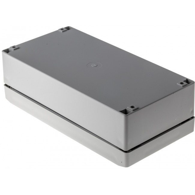 220.104.000, Technobox Series Grey ABS Enclosure, IP66, Grey Lid, 201 x 101 x 60mm