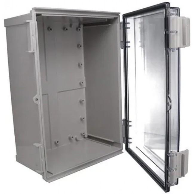 PTR-28489-C, Electrical Enclosures PTR series - NEMA 4x abs indoor - clear cover (9.8X13.8X6.3)