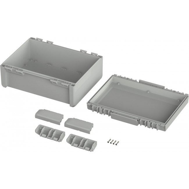 96018565 B 233012 PC-V0-7035, Bocube Series Polycarbonate General Purpose Enclosure, IP66, IP68, Flanged, 239 x 300 x 120mm