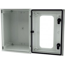 Fibreglass Reinforced Polyester Wall Box, IP66, Viewing Window, 400 mm x 300 mm x 200mm