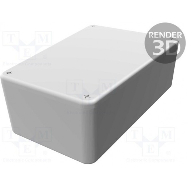 1590TRPBRD, 1590 Series Red Die Cast Aluminium Enclosure, IP54, Red Lid, 112 x 61.5 x 39.2mm