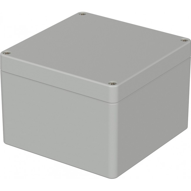 ABS enclosure, (L x W x H) 122 x 120 x 85 mm, light gray (RAL 7035), IP65, 03227000