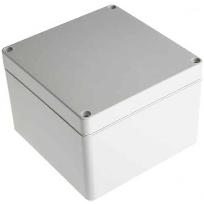 ABS enclosure, (L x W x H) 122 x 120 x 85 mm, light gray (RAL 7035), IP65, 03227000