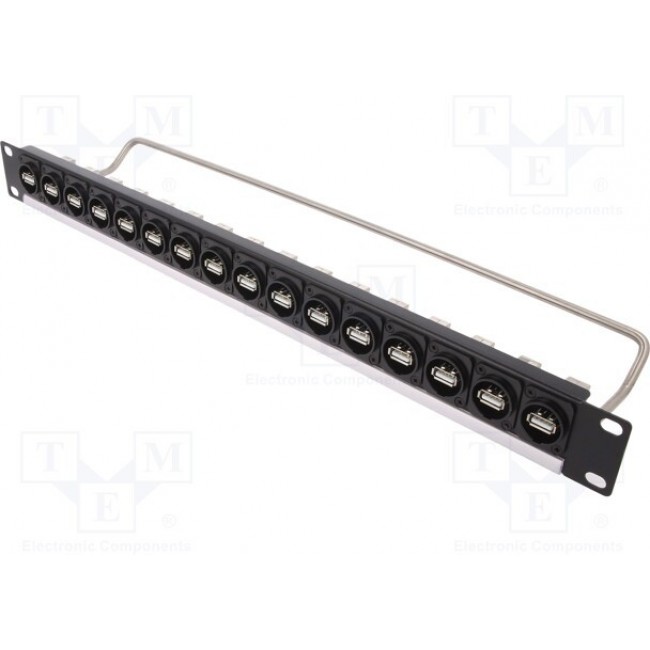 CP30175, RACK 16X USB2 A-B BM FM M3