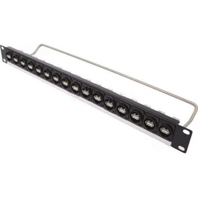 CP30175, RACK 16X USB2 A-B BM FM M3