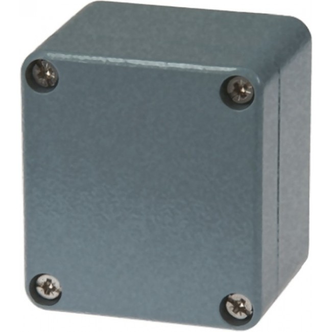 ALN 060605 COMPLETE UP, Euronord Series Grey Aluminium Enclosure, IP66, IP67, IP68, Grey Lid, 66 x 60 x 46mm