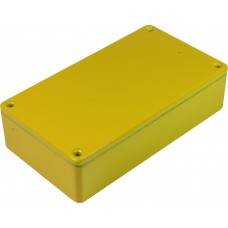 RTM5003/13-YEL, 5000 Series Yellow Die Cast Aluminium Enclosure, IP54, Yellow Lid, 112 x 62 x 31mm