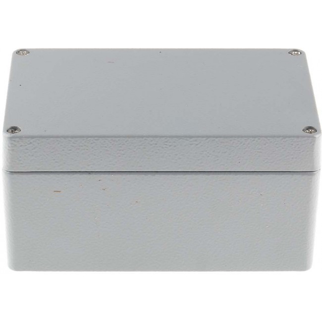 Grey Die Cast Aluminium Enclosure, IP66, Grey Lid, 160 x 100 x 81mm