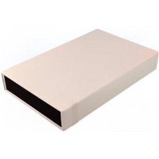 1598FSGYPBK, Enclosures, Boxes, & Cases ABS w/Black ABS Ends 9.84x6.3x1.58" Grey