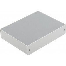 MB11-3-14, MB Series Silver Aluminium Enclosure, Silver Lid, 140 x 110 x 30mm