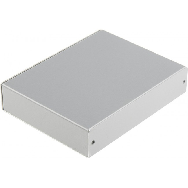 MB11-3-14, MB Series Silver Aluminium Enclosure, Silver Lid, 140 x 110 x 30mm