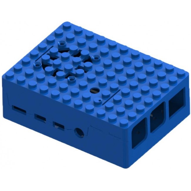 MP001211, Enclosure, 88 mm x 64 mm x 30 mm, Raspberry Pi 4B Development Boards, ABS, Blue