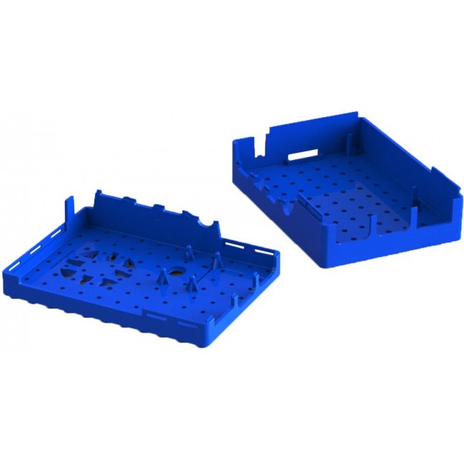 MP001211, Enclosure, 88 mm x 64 mm x 30 mm, Raspberry Pi 4B Development Boards, ABS, Blue