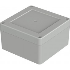 07511116 XT 111106 7035, Euromas X Series Light Grey ABS Enclosure, IP66, IP68, IK07, Light Grey Lid, 105 x 105 x 60.1mm