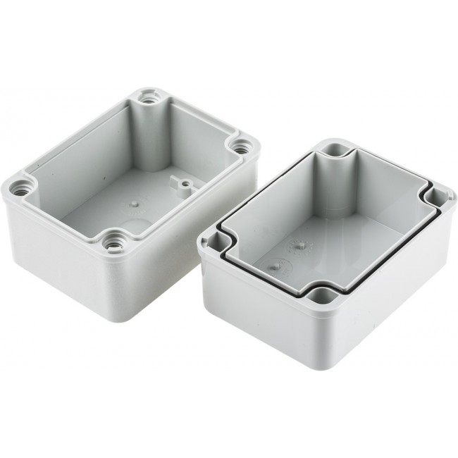 PC B 85 G ENCLOSURE, Piccolo Series Grey Polycarbonate Enclosure, IP66, IP67, Grey Lid, 110 x 80 x 85mm