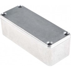 Silver Die Cast Aluminium Enclosure, Silver Lid, 89.1 x 35 x 30.3mm