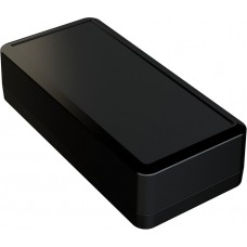 Black ABS Enclosure, IP54, IK07, Black Lid, 189.9 x 89.8 x 50.5mm