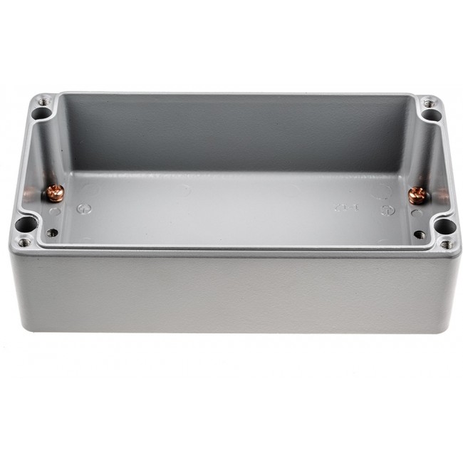 Grey Die Cast Aluminium Enclosure, IP66, Grey Lid, 220 x 120 x 90mm