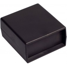 Black ABS Enclosure, IP40, IK05, 74 x 68 x 36mm