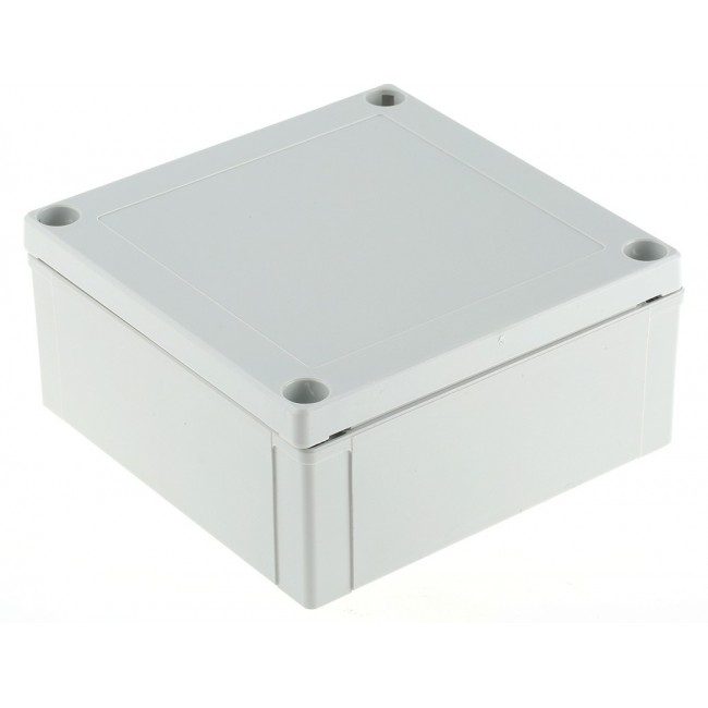 PC 125/60 HG ENCLOSURE, MNX Series Grey Polycarbonate Enclosure, IP66, IP67, Grey Lid, 130.1 x 130.1 x 60mm