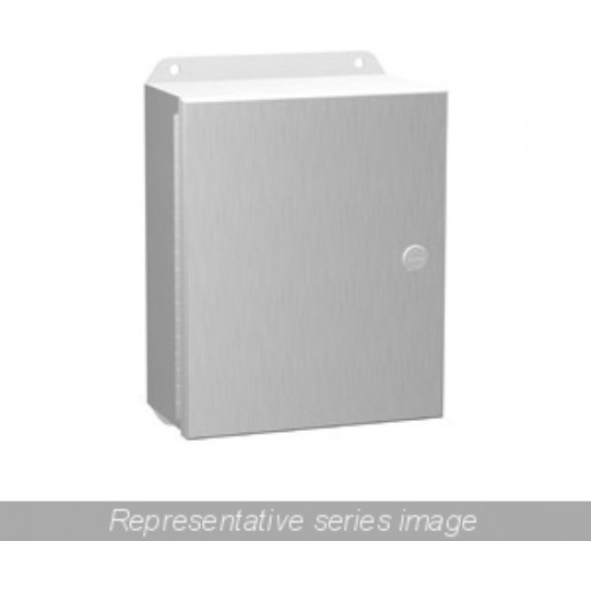 EJ16148AL, Electrical Enclosures N4X, Eclipse Junior encl w/ panel - 16 x 14 x 8- Alum