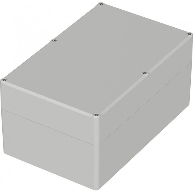 63241000 ET 241, Euromas II Series Light Grey ABS Enclosure, IP65, Light Grey Lid, 250 x 160 x 122mm