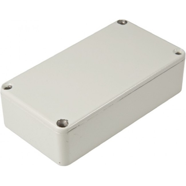 1590BBLG, 1590 Series Grey Die Cast Aluminium Enclosure, IP54, Grey Lid, 119.5 x 94 x 34mm