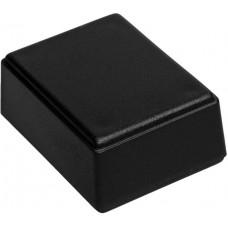 Black ABS Enclosure, IP53, IK07, Black Lid, 66 x 49 x 28mm