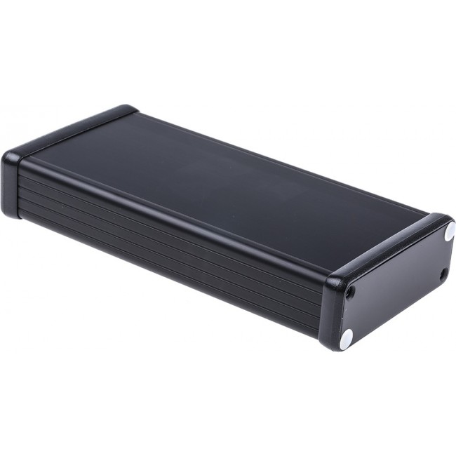 1455J1601BK, Black Aluminum Wall Mount Extruded Enclosure