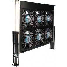 OAT600, Rack Fan Tray, AC, 6 Fans, 660 CFM 19.00" L x 19.00" W x 1.75" H (482.6mm x 482.6mm x 44.4mm)