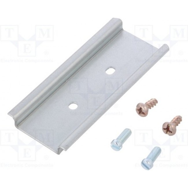 NS-35-81, DIN rail; steel; W: 35mm; H: 7.5mm; L: 81mm; for enclosures