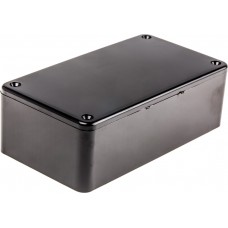 BIM2004/14-BLK/BLK, 2000 Series Black ABS Enclosure, IP54, Black Lid, 120 x 65 x 40mm