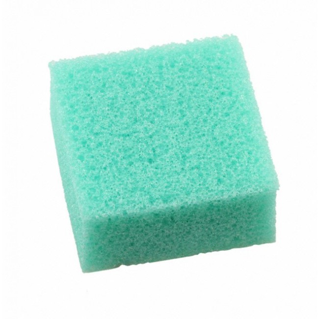 CF-47EG/PSA 0.5 SQUARE PAD, Foam 1.00" W x 1.00" L (25.4mm x 25.4mm) X 0.500" (12.70mm) Polyurethane Green