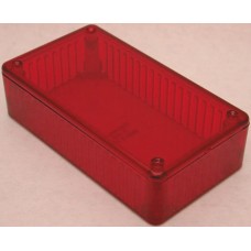 1591ETRD, 1591 Series Transparent Red Polycarbonate Enclosure, IP54, Transparent Red Lid, 191 x 110 x 57mm